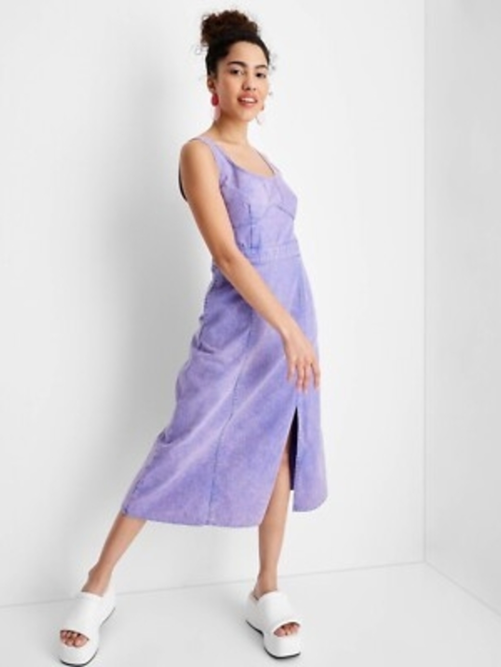 Future Collective Lavender Midi Dress